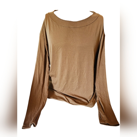 NWOT Brown‎ JoyLab Long Sleeve T Shirt Sweater Size Extra Large - Picture 1 of 5